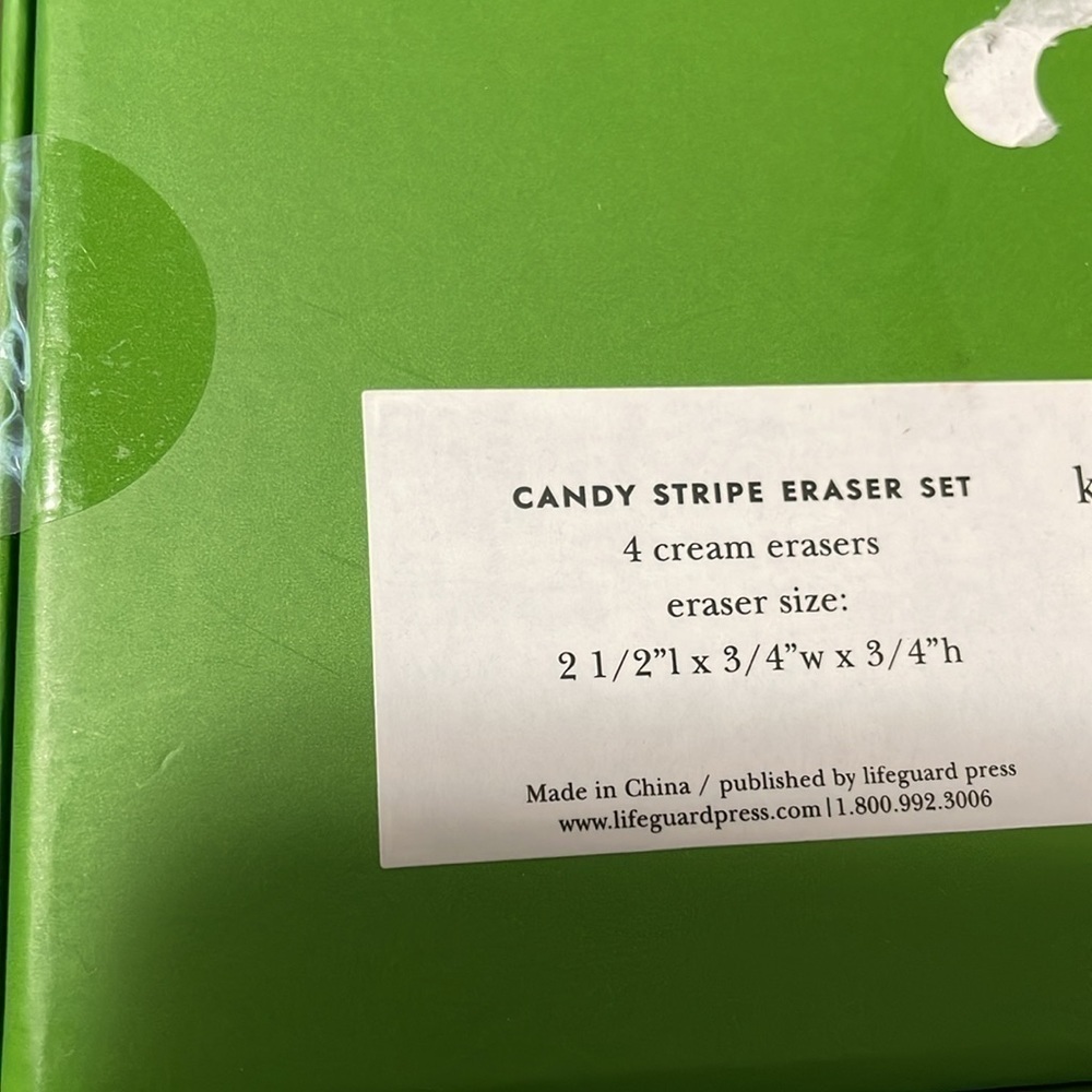 Kate Spade Eraser Set NWT - Picture 5 of 5